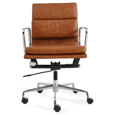 Replica Soft Pad office chair in worn leatherette